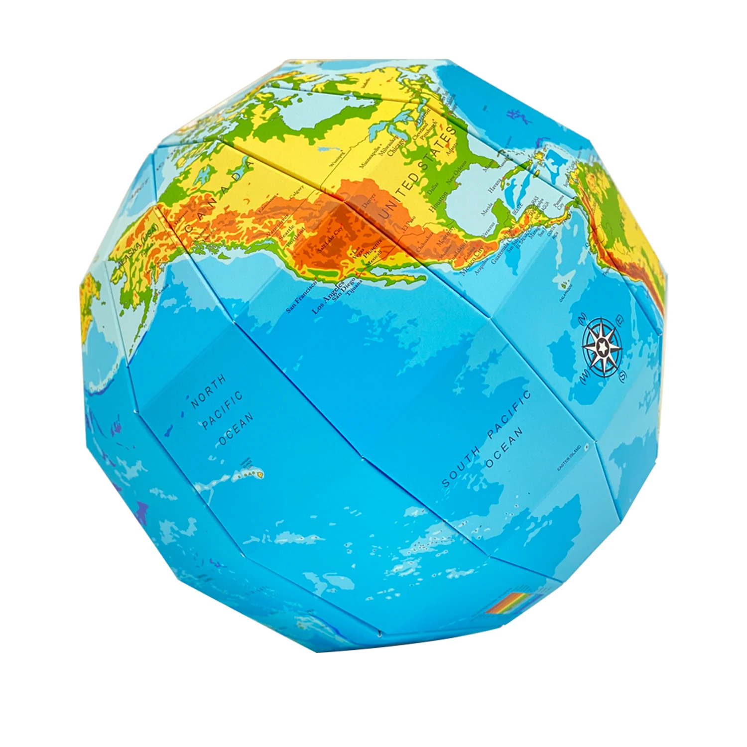 With Smart Interactive APP AR Educational Globe For Boys And Girls Ages 4-8, DIY Paper World STEM Toy Gifts