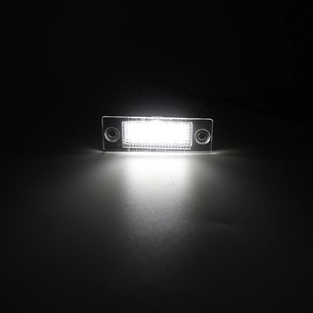 2pcs LED Number License Plate Light 3B5943021 3B5998026 3B5998026A for VW Passat B5.5 B6 Caddy Golf Transporter T5 T6 Touran