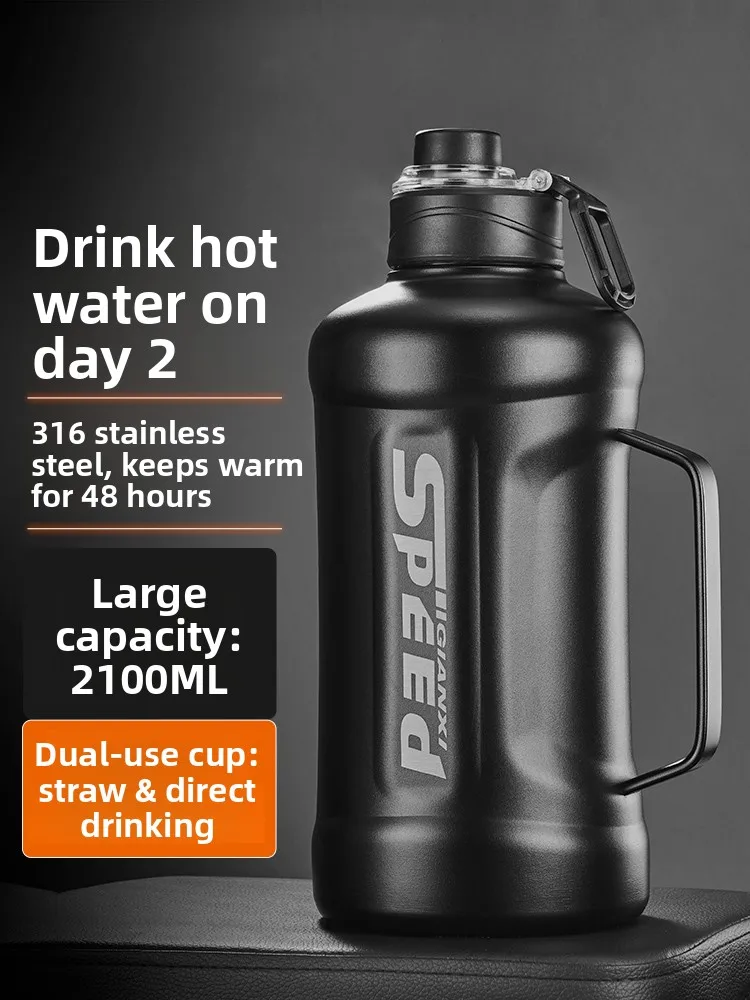 

GIANXI большая емкость, изолированная бутылка для воды из нержавеющей стали, чашка Spor St для мужчин, студентов и общего использования, современная простая ...