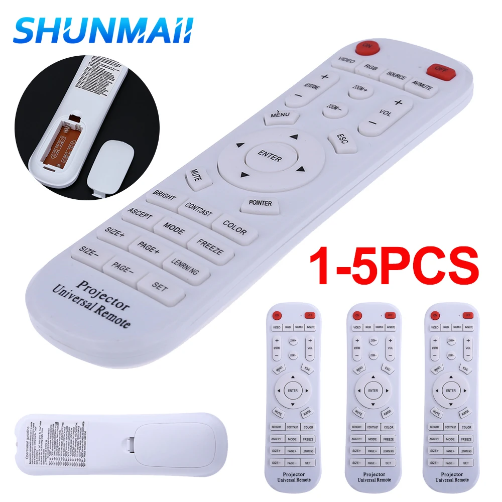 1-5PCS Universal Remote Control Controller Replacement for Epson 1599176 EX3220 EX5220 EX5230 EX6220 EX7220 725HD Projector