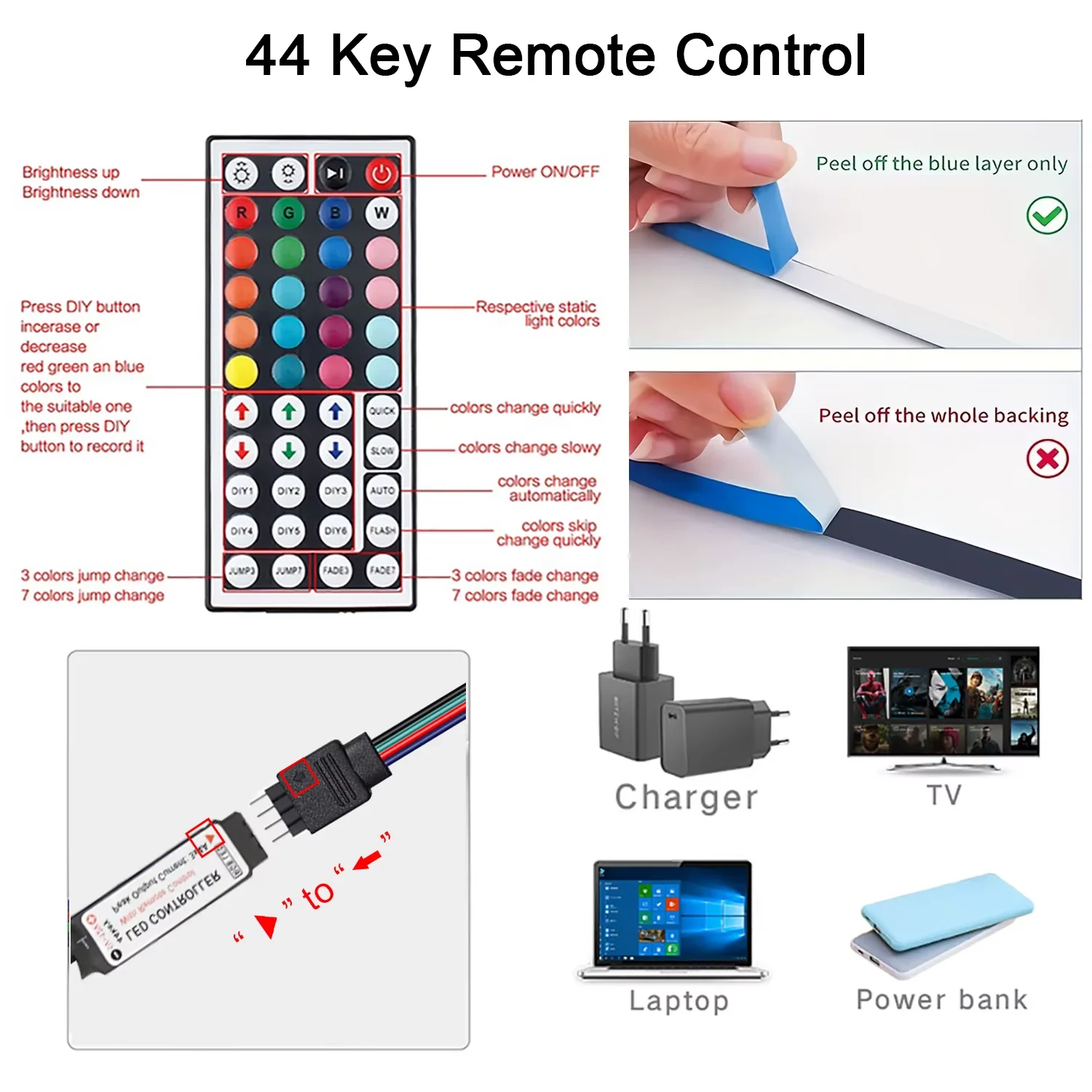 RGB LED قطاع أضواء 1-10 متر 5050/2835 Led قطاع التلفزيون الخلفي غرفة نوم حفلة سطح المكتب الإضاءة ل APP التحكم عن بعد مرنة ديود مصباح