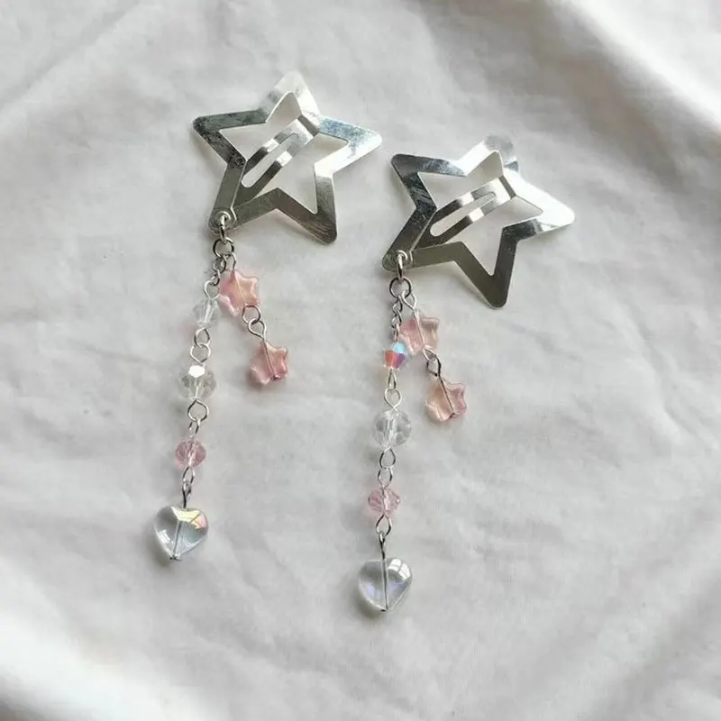 handmade five-pointed star hairpin fairy core y2k hairpin