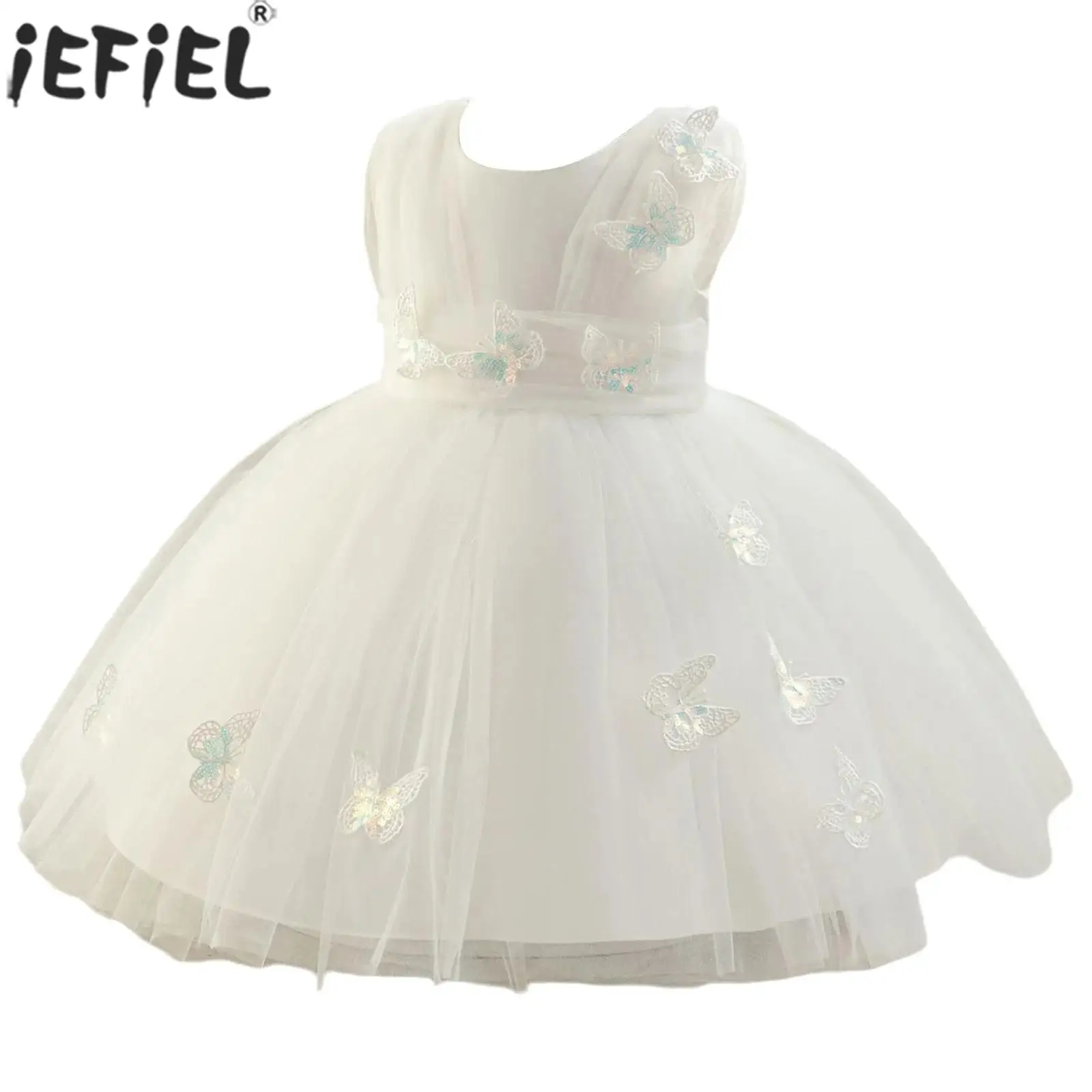 

Kids Girls Sweet Elegant Princess Dress Christmas Wedding Birthday Party Banquet Formal Costume Sleeveless Tulle Tutu Ball Gown