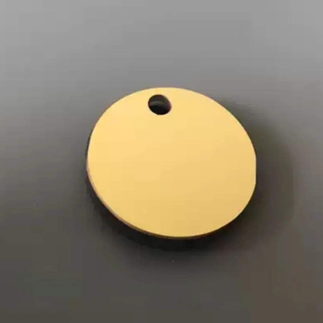 D30mm R=396.3mm Gold-Plated Plano-Concave Reflective Mirror with Edge Drilled Hole Gas Detection Module Accessory Optical Part