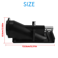 A17I 40mm Water Jet Thruster Power Sprayer Pump Water Jet Pump with 3 Blades Propeller Fit 775 Motor for RC Jet Boat,Black