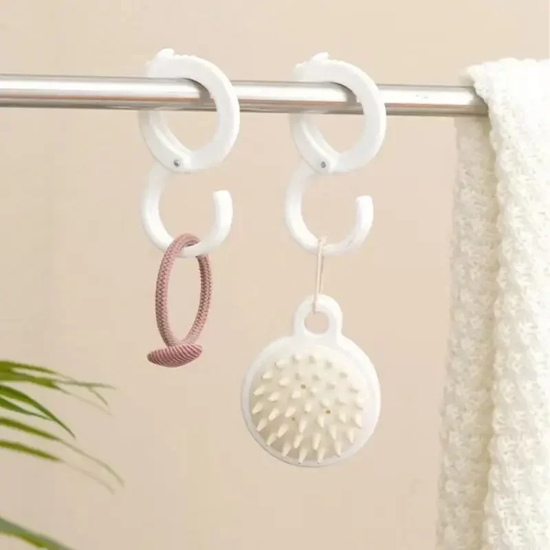 Windproof Hooks S Shaped Punch-free Wardrobe Closet Hook Multi-purpose Card Position S-hook Hanging Storage Hook Fall-proof