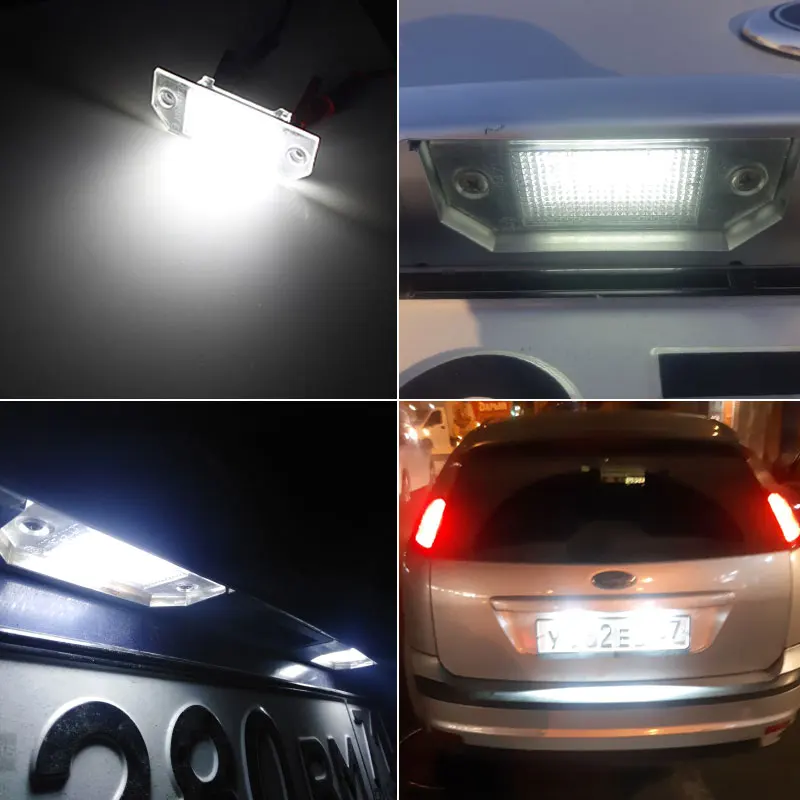 DC 12V Auto Led Kentekenplaat Lamp 6W 24 Led Wit Licht Geschikt Voor Ford Voor Focus 2 C-Max