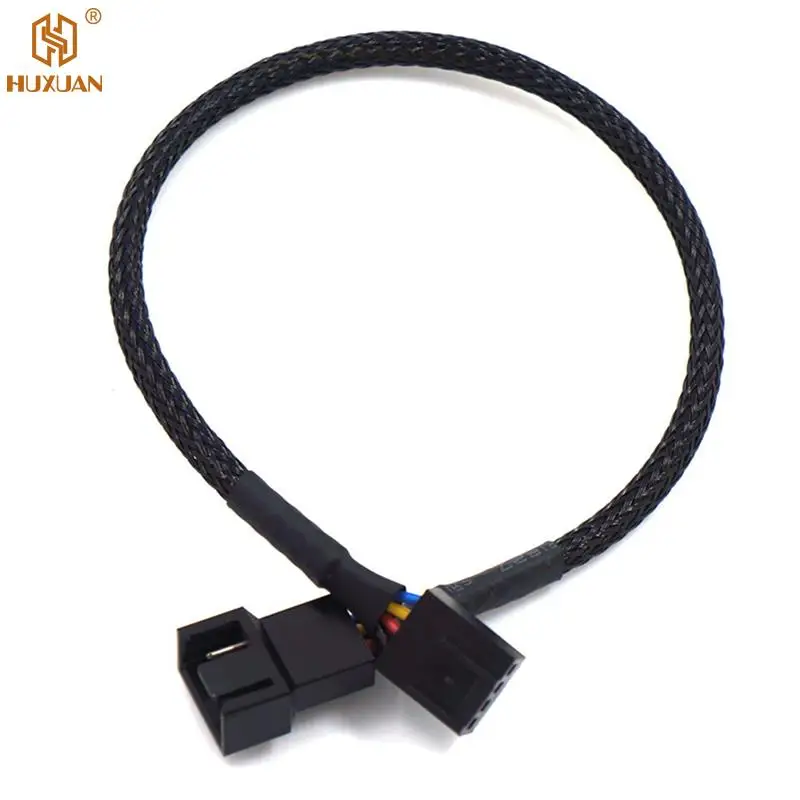 1pc 4 PIN 27/42/60/80cm Power Cables Connectors PWM Extension Cable Mainboard CPU 4 PIN Fan 4P Adapter Cable Computer Case