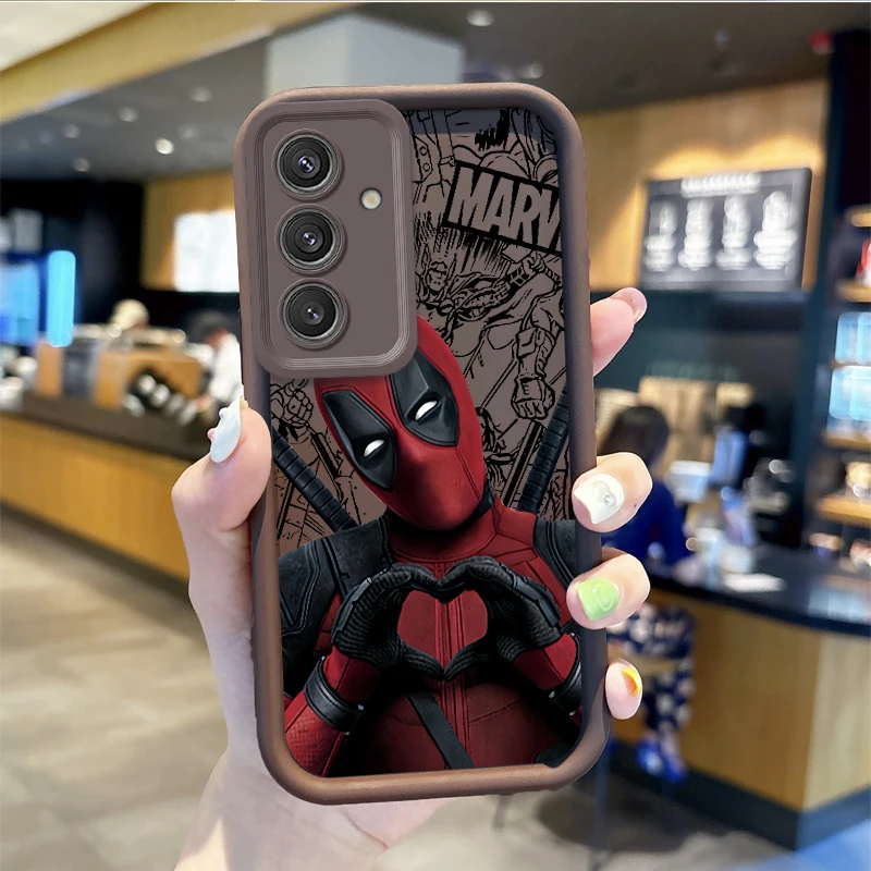 Marvel Deadpool Phone Soft Case for Samsung Galaxy A35 A34 A33 A32 5G A31 A30 A24 A23 A22 A16 A12 A06 A03 M55 TPU Silicone Cover