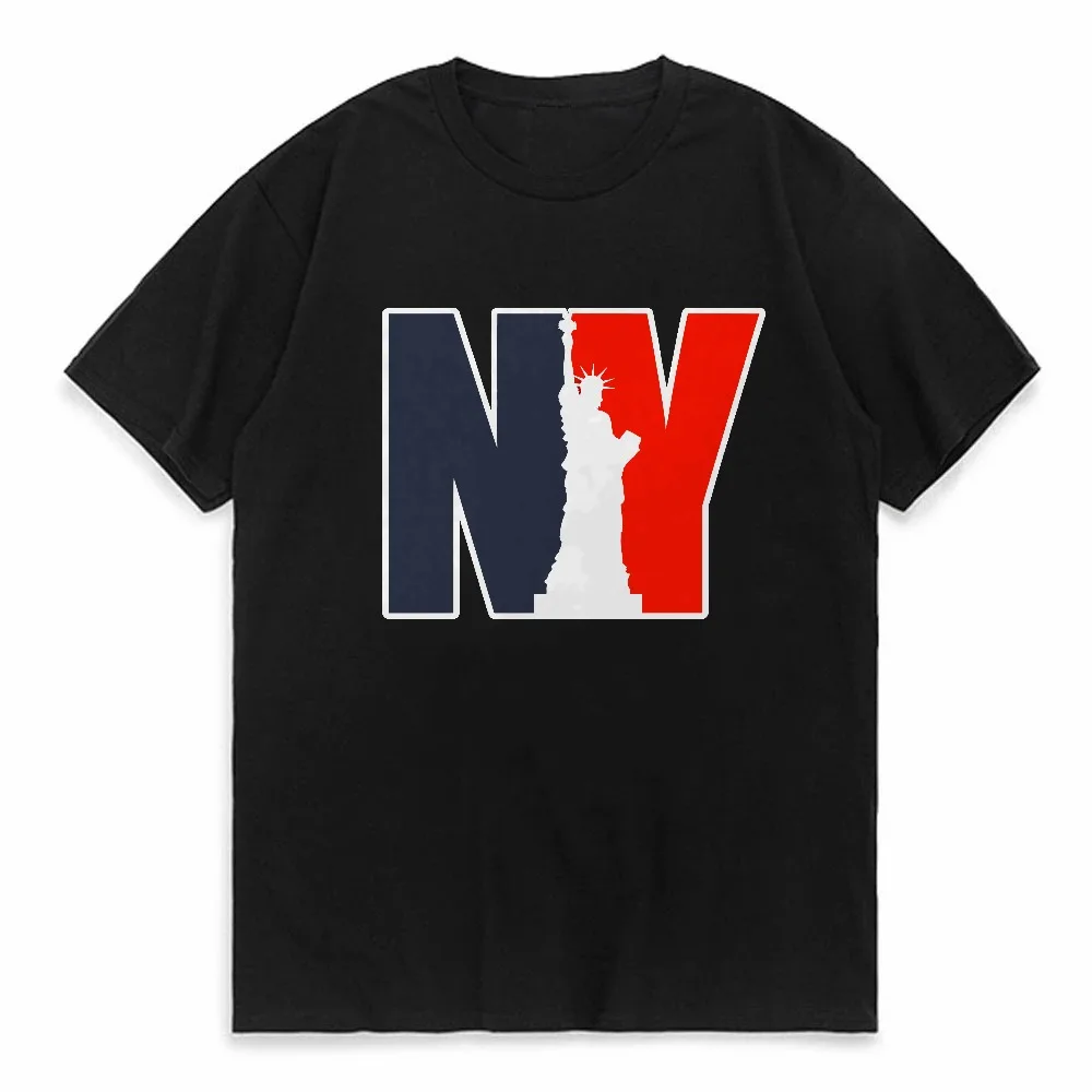 

NewYork Print T-Shirt fashion Breathable Summer tshirt Short Sleeve for Gym Marathon Basketball Exercise o neck tees casual tee