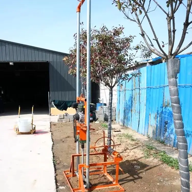 

Customized Petrol Diesel Water Well Drilling Rig Mini Portable Lightweight Hot Sale 80m Drilling Hand Operated
