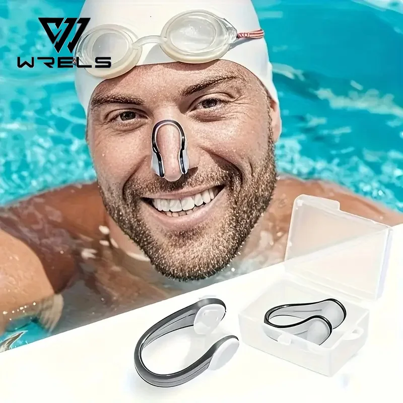 2 Pcs Swimming Nose Clip Professional Swimming Training Anti-choking Comfortable Waterproof and Non-slip Nose Clip