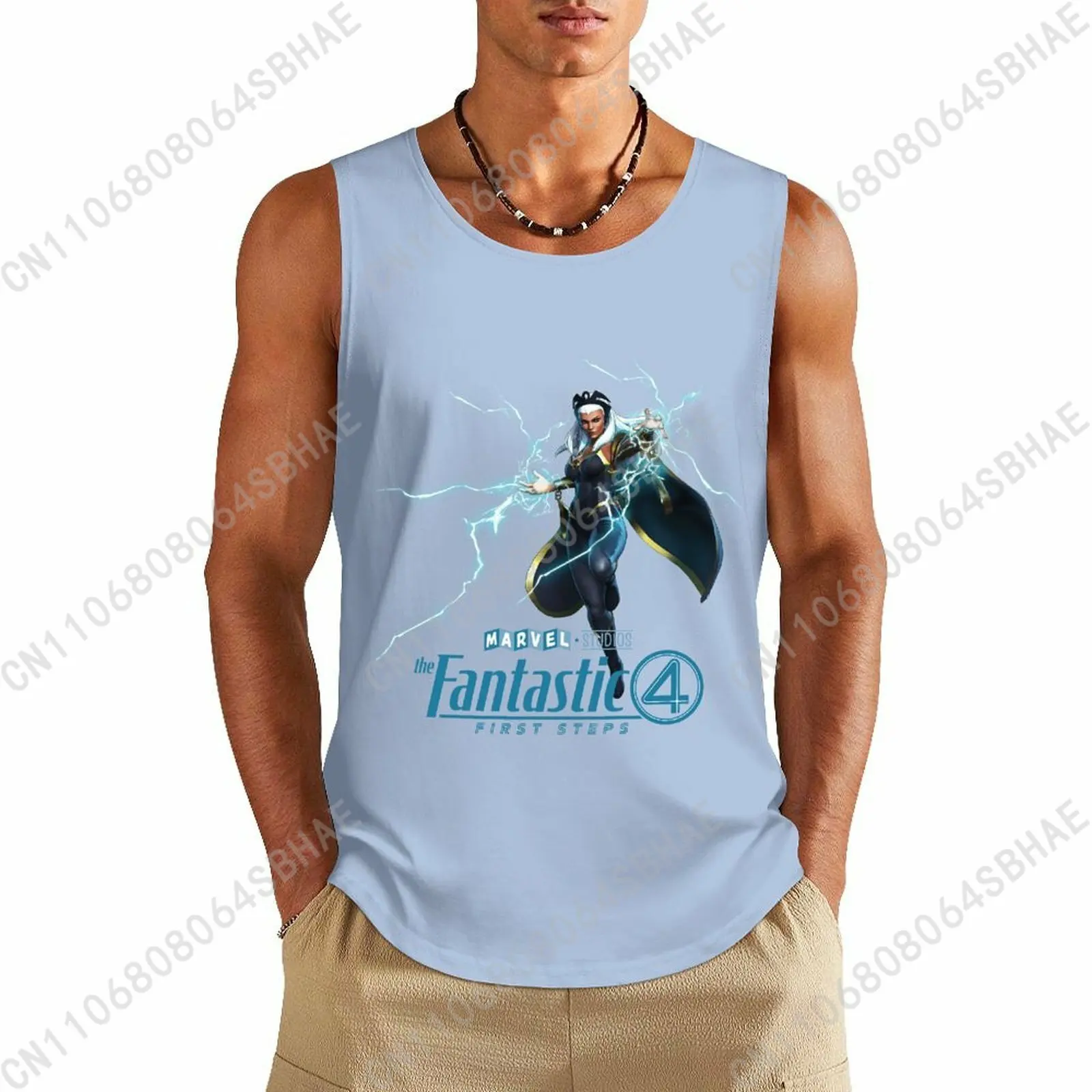 

Marvel Storm Custom Pattern Mens Cotton Tank Top Cotton Sleeveless Shirt Men Undershirt Personalized Gifts Cosplay