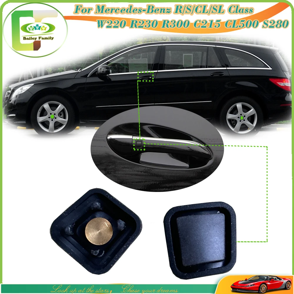 Bailey Keyless Entry Door Handle Button Cover LID ABS For Mercedes-Benz R/S/CL/SL Class W220 R230 C215 CL500 S280