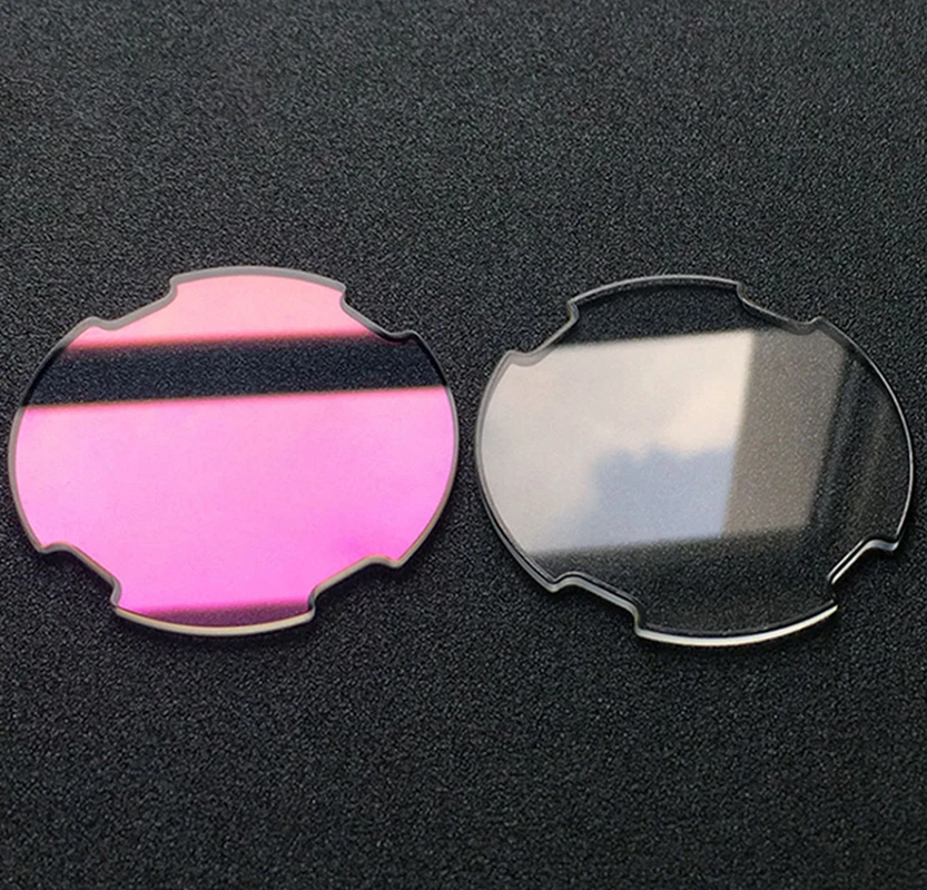 Mineral Glass 52.4mm For Diesel DZ7264 DZ7311 DZ7348 7420 7395 7258 Square Black Edge Layer Watch lenses Mirror Replacement Part