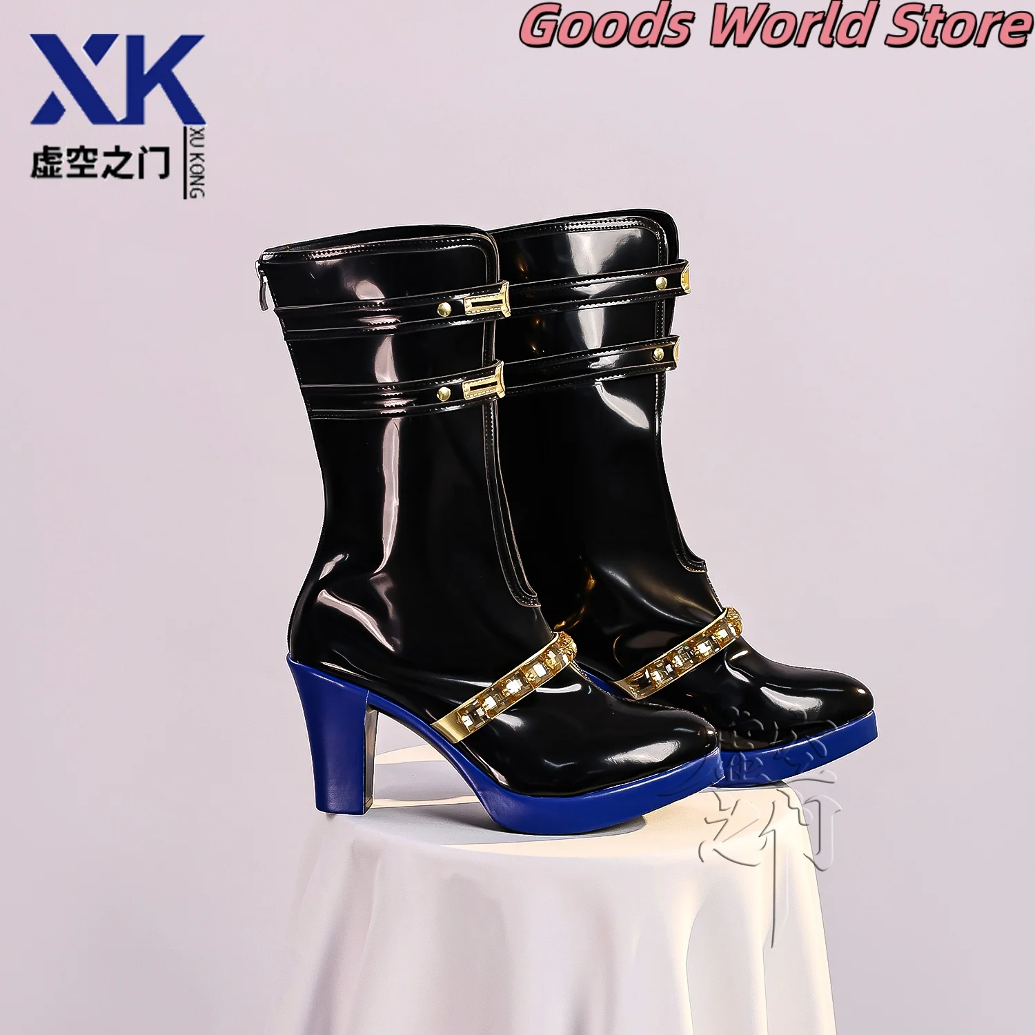 متوفر في المخزون أحذية Galbrenr التأثيرية زي الدعامة لعبة Wuthering Waves Galbrenr أحذية لعب الأدوار في حفلات الهالوين بكعب عالٍ للنساء #5