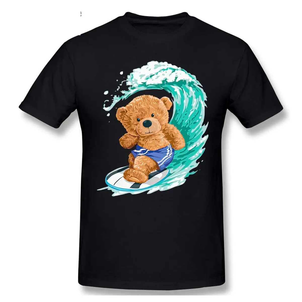 

Surfer Teddy Bear T shirt Harajuku T-shirt Graphics Tshirt Brands Tee Top