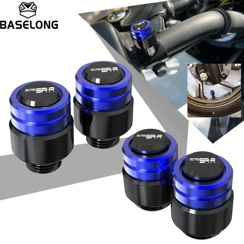 

Motorcycle Rearview Mirror Plug Hole Screw Cap Tire Valve Stem Caps Cover For CF CFMOTO 675SRR 675 SR-R SRR 2023 2024 2025 2026