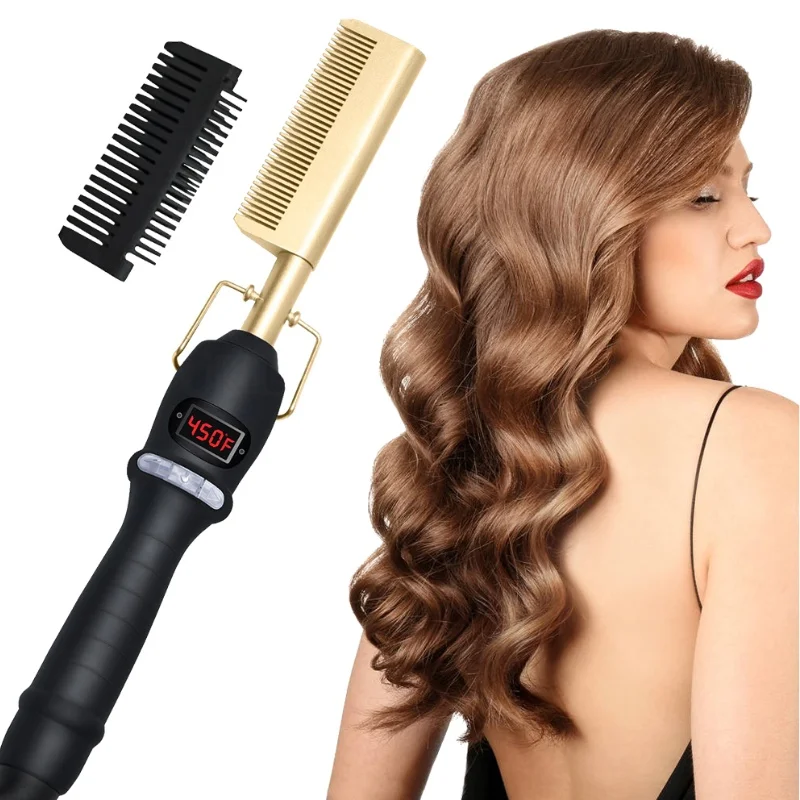 

Straightening comb Curling comb Wet and dry dual-use curly and straightening comb
