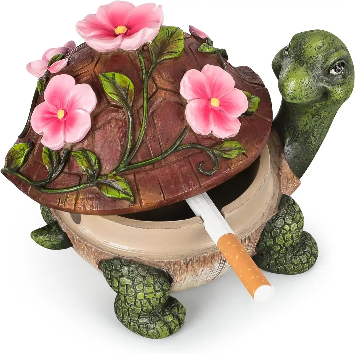 Ashtrays, Cute Turtle Outdoor Ashtray for Cigarettes for Home Office, Porch Patio Decorations, Outdoor Indoor Ashtray
