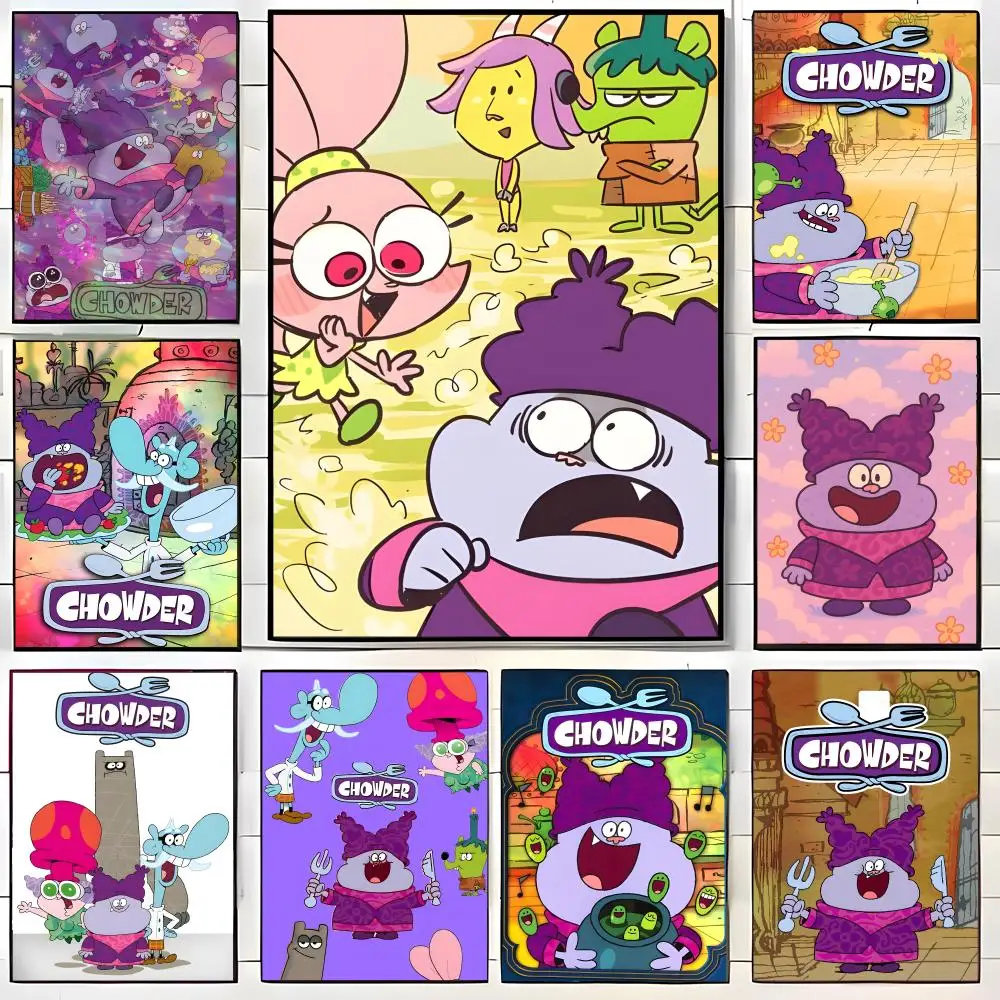 Anime C-Chowder Poster, Wandkunstdruck, geeignet für Wohnzimmer, Schlafzimmer, Bar, Salon, Heimdekoration, Geschenk