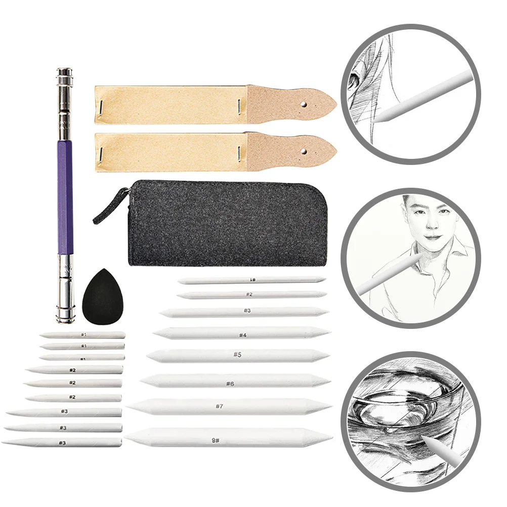 1 مجموعة ورقة رسم مسح مجموعة أداة رسم مقاومة للفنانين رسم مزج لطخة محو أداة المدرسة الفصول الدراسية #4