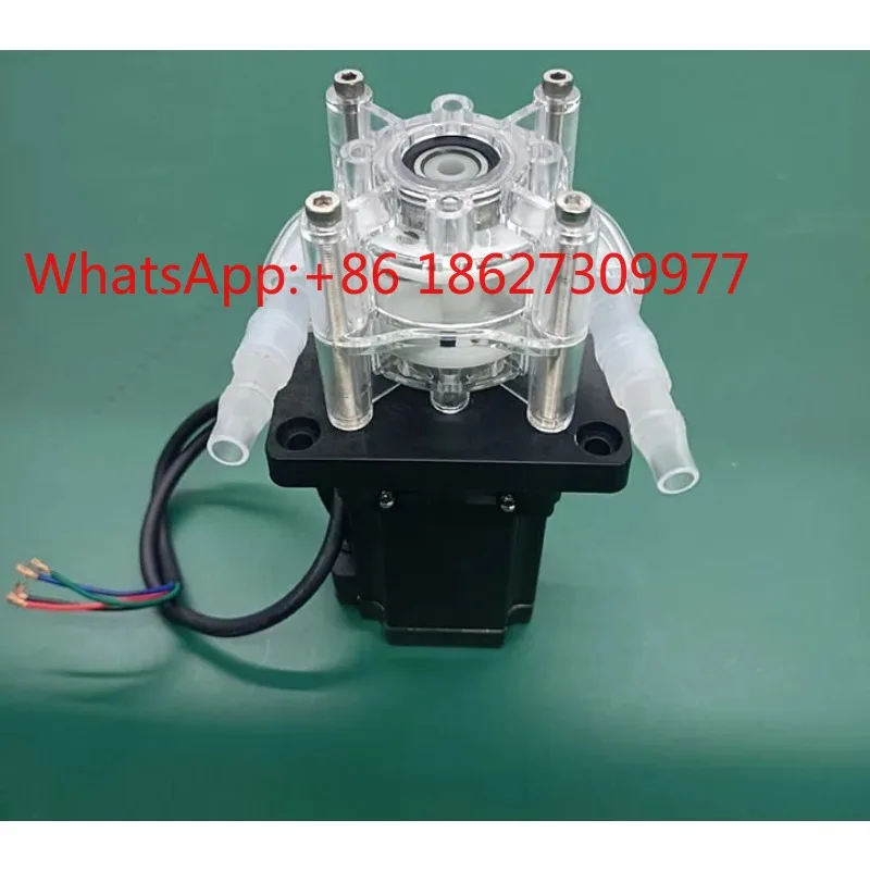 57 stepper motor large flow peristaltic pump head support corrosion-resistant chemical / BPT pipe silicone pipe