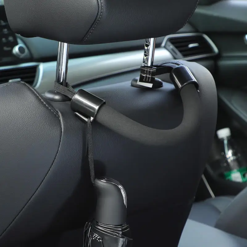 Car Seat Back Soft Armrest Headrest Storage Hanger Holder Handle Rear Chair Safety Handrail Supplies Elderly Children Assist