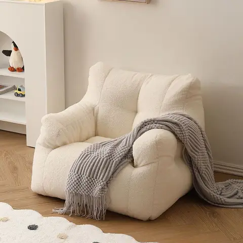 콩 가방 소파 포켓 플러시 부드럽고 편안한 Tufted 게으른 소파 의자 성인을위한 어린이 가정용 거실 침실 아파트 장식