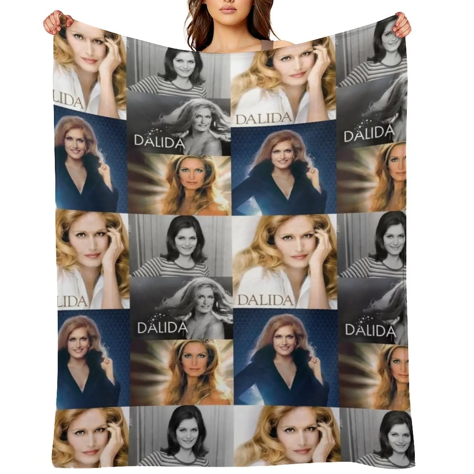 

Dalida collage Throw Blanket Thermal For Decorative Sofa Luxury Thicken christmas decoration Blankets