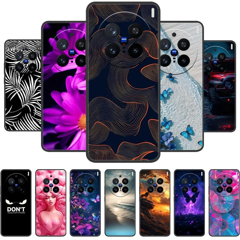 حافظة كابا لهاتف Vivo X200 Pro X200 Pro mini 5G حافظة ظهر من السيليكون الناعم لهاتف Vivo X100 Ultra X100s Pro غطاء هاتف من البولي يوريثان etui