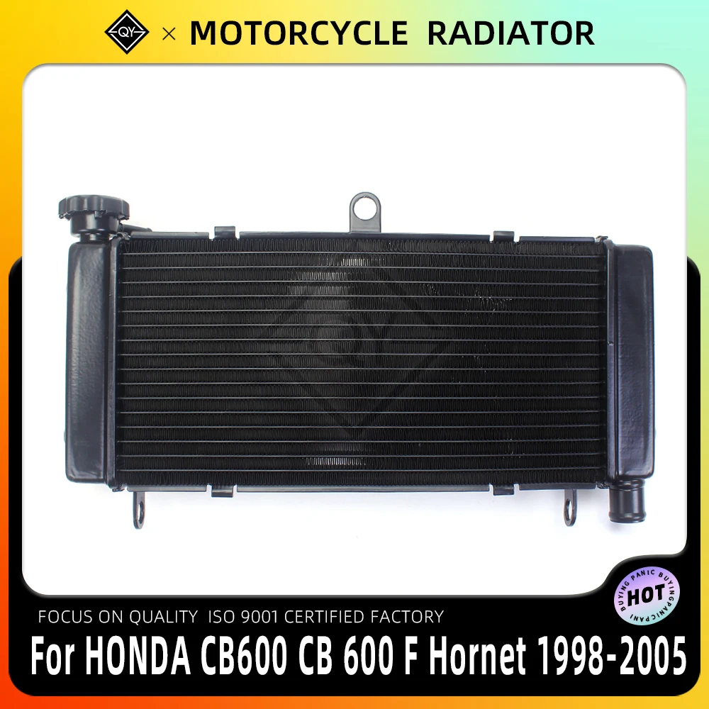 

LQYL Motorcycle Radiator Cooler Cooling Water Tank For HONDA CB600 CB 600 F Hornet 1998 1999 2000 2001 2002 2003 2004 2005 98 99