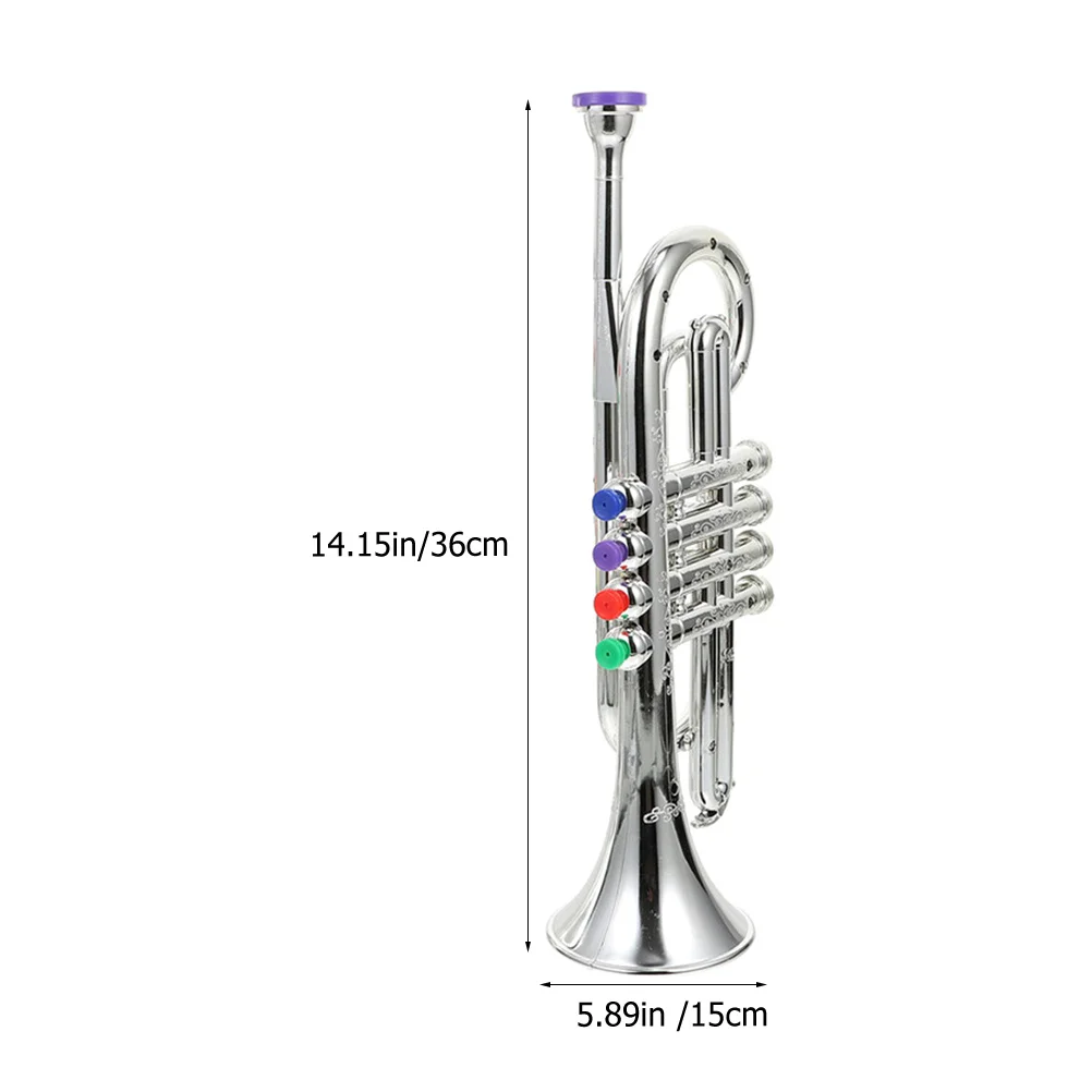 Trompette pour enfants à quatre notes, Instrument de musique pour tout-petits, jeu éducatif créatif, activité musicale amusante