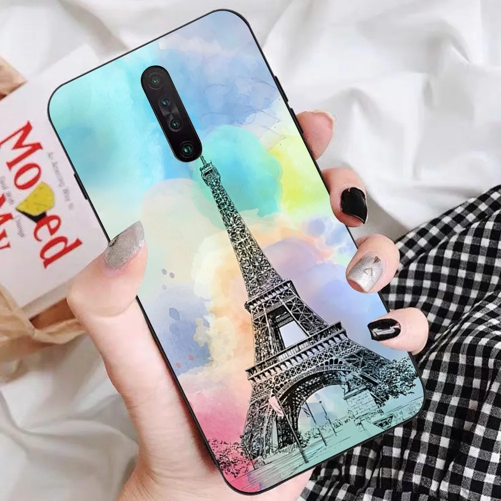 Eiffel Tower Phone Case For Redmi 5 6 7 8 9 10 plus pro 6 7 8 9 A GO K20 K30 K40 pro plus F3 Fundas