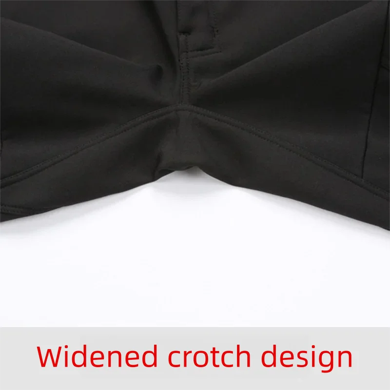 メンズオールウェザー ソフトシェルパンツ - 防風/撥水ハイキングパンツ（一体型ベルト＆フリース裏地付き）（4方向ストレッチ）