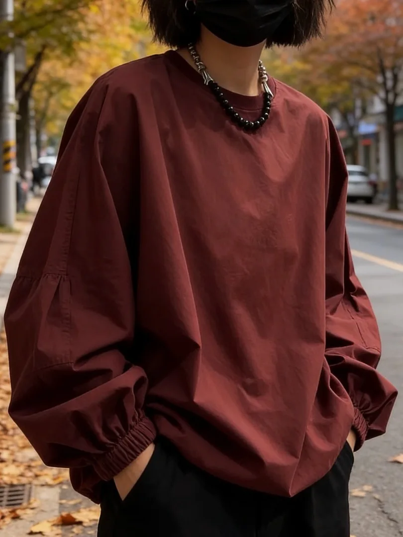 

Casual Loose Shapeless Women's Shirt Versatile Vintage Style Long Sleeve Daily Wear Comfortable Fit Fashionable Lazy Style