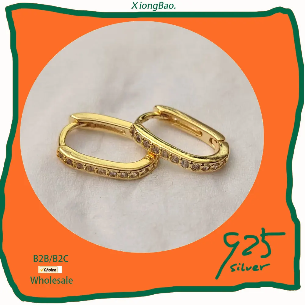 

2026 Geometric Stud Earrings for Women Unisex Charm Stamp 925 Sterling Silver Party Fashion Minimalist Pave Zircon Jewelry Gift