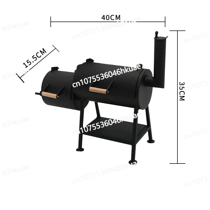Small Double-cylinder Smoking Device for Parents and Children, Mini Smoke Particle Grill, Outdoor Portable