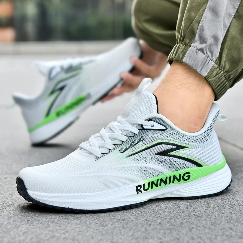 

Мужские дышащие тканевые туфли на толстой подошве, повседневные модные спортивные туфли в Корейском стиле с мягкой сетчатой подошвой, Осень-зима 2024