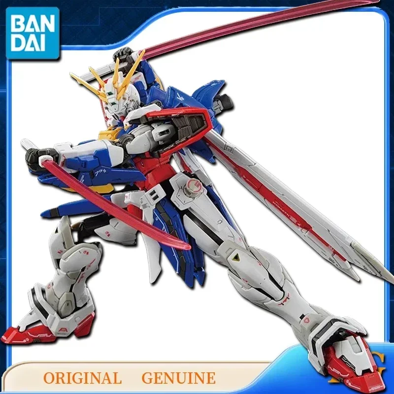 Bandai-figuras de acción de Anime para niños, juguetes originales genuinos RG 1/144, GOD GUNDAM, modelo de regalo, adornos, marca: BANDAI