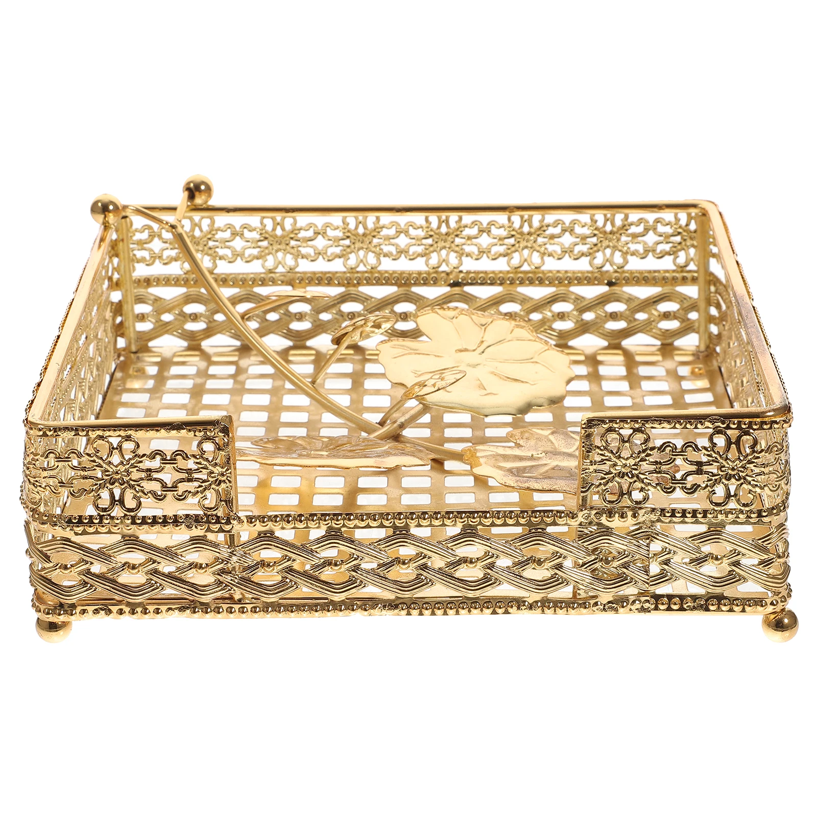 

Hollow Iron Holder Rack Paper Towel St Tissue Storage Kitchen Napkin Holder Rack Bar Decor European Style Practical Gift