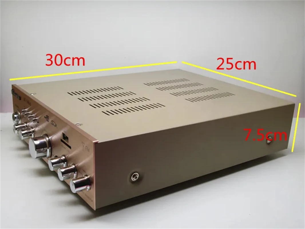 400W*2 4Ω-8Ω/220V Power Amplifier High-power Home Audio HiFi Power Amplifier /KTV Kara OK/With Bluetooth/5 Channels