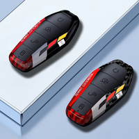 ABS Carbon Remote Car Key Case Cover Shell For BYD Song Plus Atto 3 Han EV Tang DM Qin Seal Dolphin