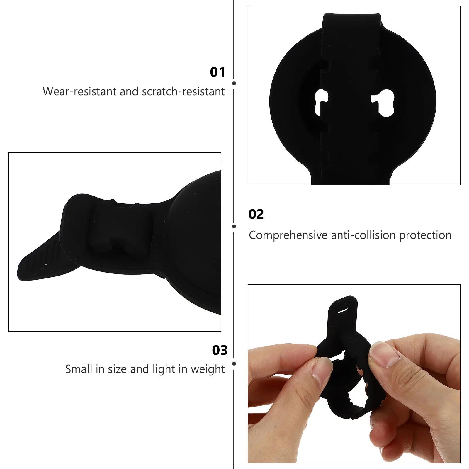 

1pc Anti-Lost Tracer Protective Case Compatible With Airtag Shockproof Durable Lightweight Wristband Cover For Smart