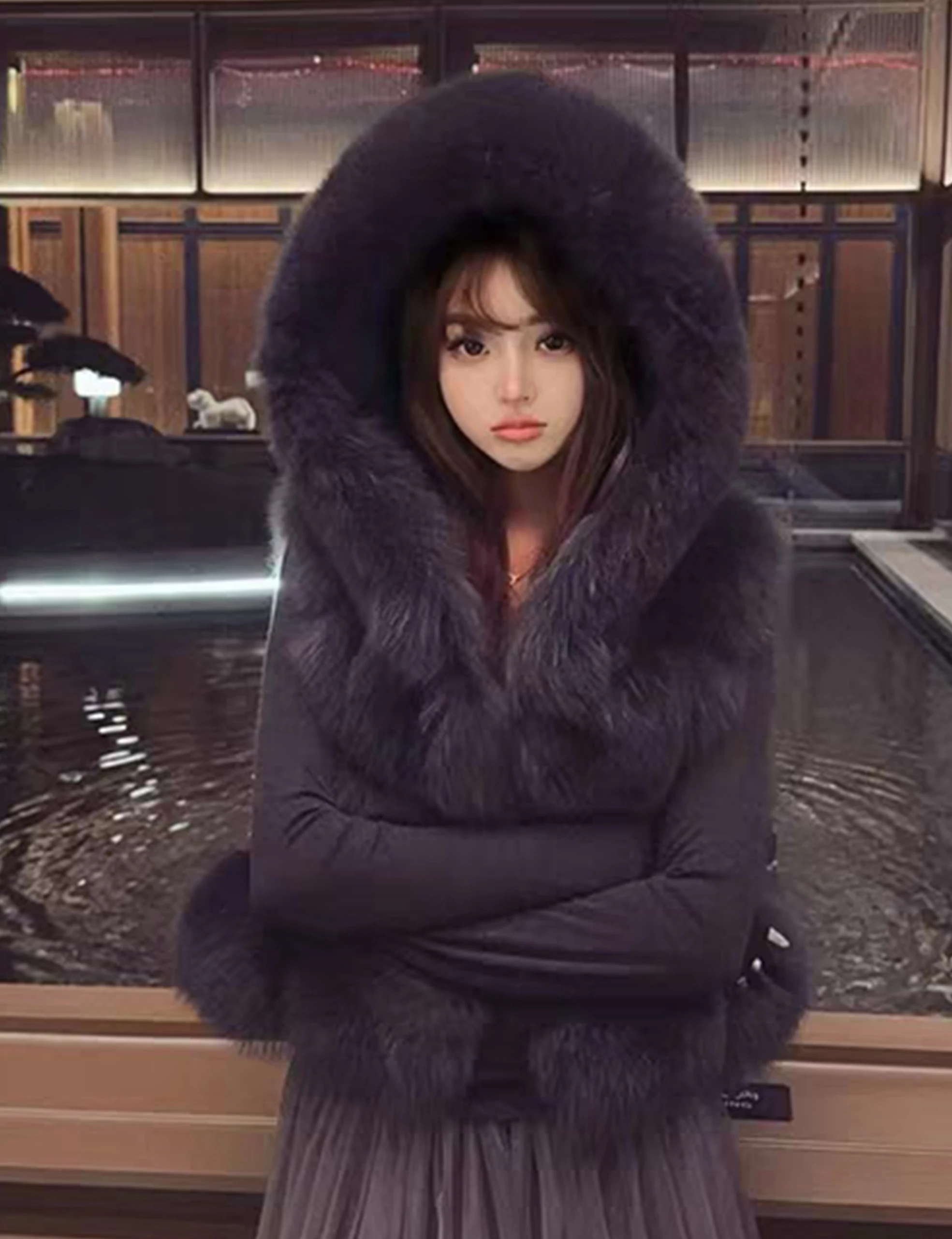 Рисунок 6 - Жилет из натурального лисьего меха