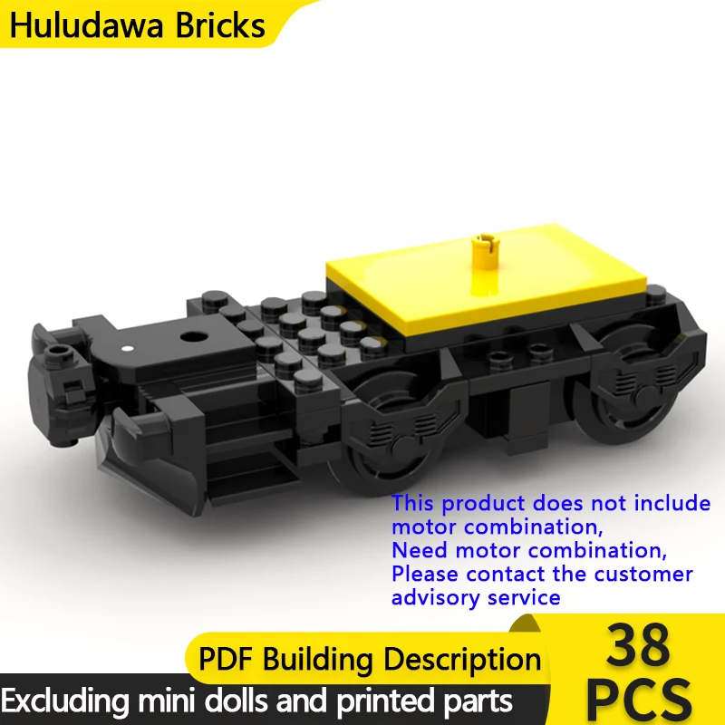 

City Car Model MOC Building Bricks Non-Powered Locomotive Bogie Modular Technology Gifts Holiday Assemble Children Toys Suit