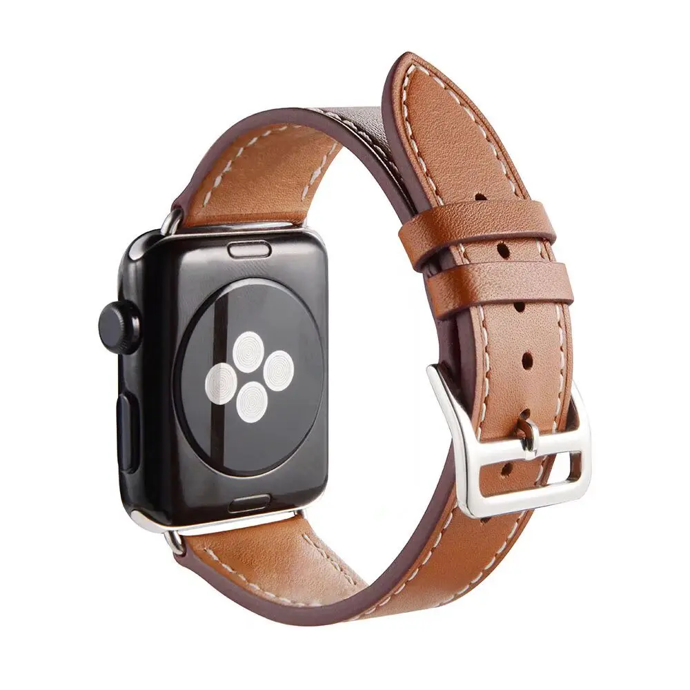 38mm 42mm Leather Loop for iWatch Band Ultra 49mm 40mm 44mm Single Tour Bracelet Strap for Apple Watch 1 2 3 4 5 6 7 8 41/45mm