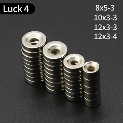 รอบแม่เหล็ก 8/10/12/15/20/25/30 มม.x Hole3/4/5/6mm Neodymium แม่เหล็ก N35 ถาวร NdFeB Super Strong แม่เหล็กที่มีประสิทธิภาพพร้อมรู