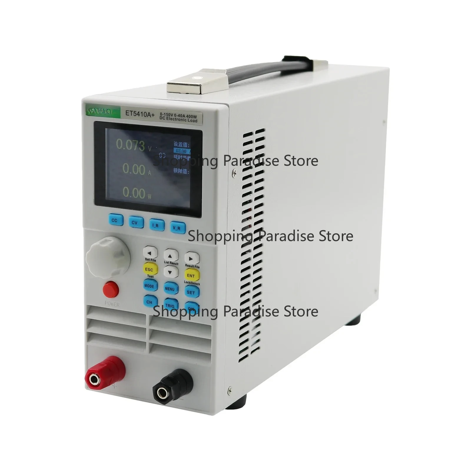 

Programmable DC Electronic Load, Constant Power Load, ET5411A +, 1-Channel, 500V, 15A, 400W, High Resolution, 1.5%