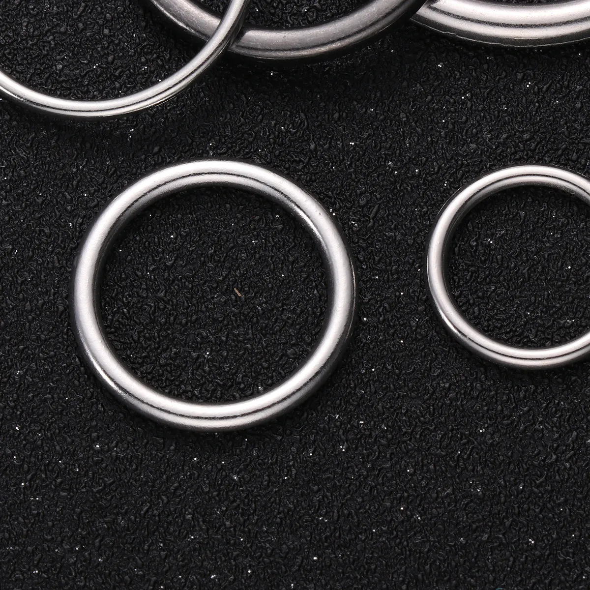 50Pcs Premium Alloy Closed Rings Jewelry Making Kit Round Jump Rings for DIY Earrings Handmade Crafts Gift Set Silver White 5 - view 5